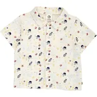 Müsli Camisa creme / azul noturno / azul claro / castanho escuro