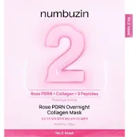 Numbuzin Máscara Facial No.2 Rose Pdrn Overnight Collagen