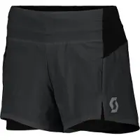 SCOTT - Vestuário trail corrida mulher - Endurance Tech Hybrid Shorts W Black para Mulher - Tamanho L - Preto