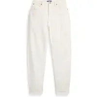 Ralph Lauren para mulher. 211969399001 Calças de ganga Curved Tapered brancas (31/32), Branco, Casual, Algodão