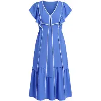 Imily Bela Vestido azul / branco