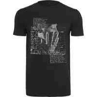 Mister tee Camisa ' Tupac Lyrics' cinzento / cinzento escuro / preto / branco