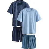 Next Pijama curto opal / azul claro / azul escuro