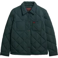 Superdry para mulher. W5011992A Jaqueta acolchoada Chore Liner verde (L), Casual, Polister Reciclado