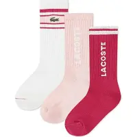 Lacoste Kids Meias Stripe Crew 3 Pares