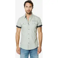 KOROSHI Camisa antracite / cinzento claro