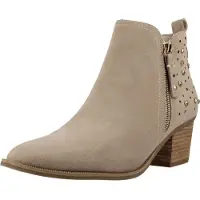 Carmela para mulher. 16315104-BEIGE Botins em pele 163151 castanho (41), Marrom, 5 a 8cm, Serraje, Zíper, Casual