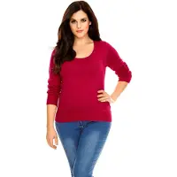 HEINE Pullover vermelho rubi