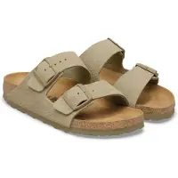 Birkenstock - Sandálias e chinelos mulher - Arizona LEVE Narrow Faded Khaki para Mulher - Tamanho 37