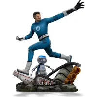 Iron Studios Mr Fantastic E H.e.r.b.i.e Estátua Art Scale 1/10 O Fantástico 4 26 Cm