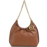 Michael Kors para mulher. 32S6A50C6L Saco com folhos castanho (OSFA), Marrom, Casual, Pele