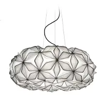 Slamp Candeeiro suspenso C'EST LA VIE, preto/cabo preto, Ø 70 cm