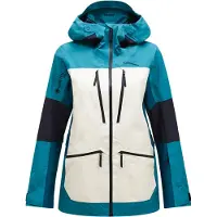 Peak Performance - Casacos ski mulher - W Vertical Gore-Tex Pro Jkt Hydro Fresh Sand Fog Infinity Teel para Mulher - Tamanho XS - Preto