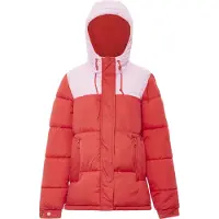 Libbi Casaco de inverno rosa pastel / vermelho fogo