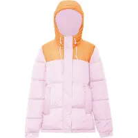 Libbi Casaco de inverno laranja / rosa claro