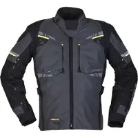 Modeka Taran Flash Casaco de tecido Preto/Cinzento/Amarelo M