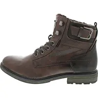 Tom Tailor Botas com atacadores castanho