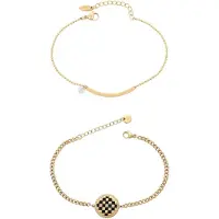 Faina Pulseira ouro / preto