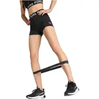 Puma Calças de desporto 'Strong 3' preto / branco