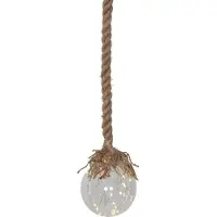 Star Trading Lâmpada decorativa LED Jutta, globo de vidro Ø 15 cm