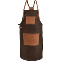 Petromax Buff Leather Apron with neck strap