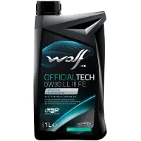 WOLF Óleo De Motor Officialtech Ll Iii Fe Sae 0w-30 1l