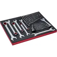 Bahco Conjunto De Chaves Fixas Ff1a19 3-3 Fit&go 33 Peças