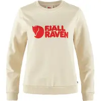 Fjällräven - Sweats - Fjällräven Logo Sweater W Chalk White Flame Orange para Mulher - Tamanho XS