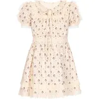 MyMo Pop Vestido bege claro / navy / vermelho claro