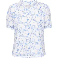 Usha Blusa azul claro / branco