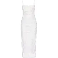 Faina Vestido de festa prata / branco