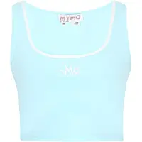 Mymo Top aqua / offwhite