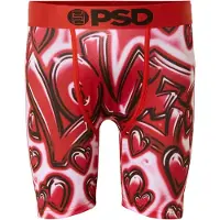 PSD Boxers 'Love Core' cor-de-rosa / vermelho sangue / preto / branco