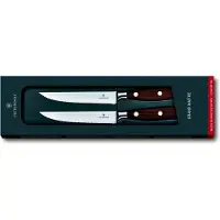 Victorinox Grand Maître Steak Knife Set 7.7240.2W, conjunto de facas de 2 peças, Maple, Wavy, 12 cm
