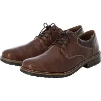 Rieker Sapato com atacadores castanho / castanho escuro