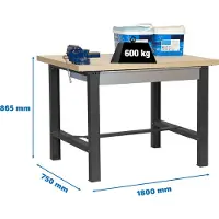 Simonwork (bancos De Trabajo) Bancada De Trabalho Bt6 Box 865x1800x750 Mm