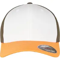 Flexfit Boné cáqui / laranja / branco