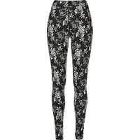 Urban Classics Leggings preto / branco