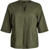 Zizzi Blusa 'Cananna' oliveira