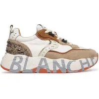 Voile Blanche para mulher. 2017475 Sapatilhas de couro Club105 bege (41), 3 a 5cm, Cordão, Casual