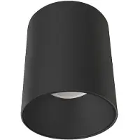 Nowodvorski Lighting Refletor de teto Eye Tone em forma cilíndrica preto