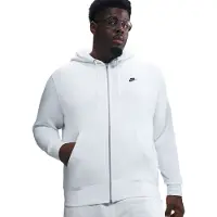 Nike Casaco em moletão 'CLUB' branco
