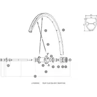 Mavic Rolamentos Rear Hub 608/6001
