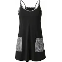 Imily Bela Vestido cinzento / preto / branco