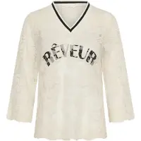 Cream Blusa 'Mira' creme / preto