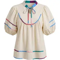 Imily Bela Blusa bege / azul / cor-de-rosa / vermelho