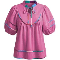 Imily Bela Blusa azul claro / petróleo / rosa / vermelho