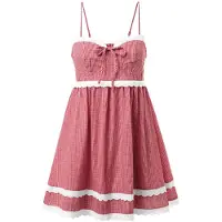 Imily Bela Vestido vermelho fogo / vermelho florescente / branco
