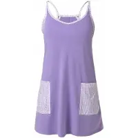 Imily Bela Vestido roxo / branco