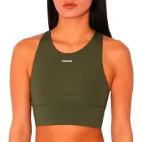 Circle - Vestuário caminhada mulher - Level Up 2.0 Bra Moss para Mulher - Tamanho S - Caqui
